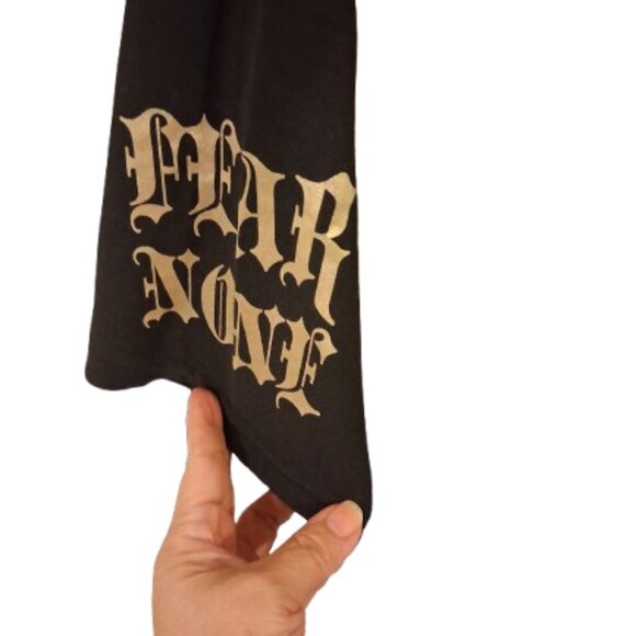 CR-24 Fear None Skull Graphic Tee NWT Men’s Large Black Streetwear - Picture 2 of 2